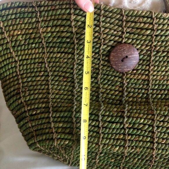 Boho Straw Tote/ Beach Bag - Picture 7 of 8